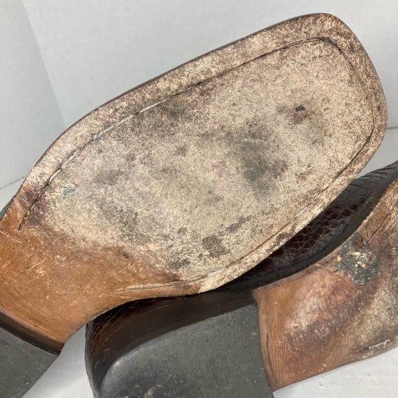 Mezlan Platinum Brown Genuine Crocodile Dress Shoe - Picture 8 of 9